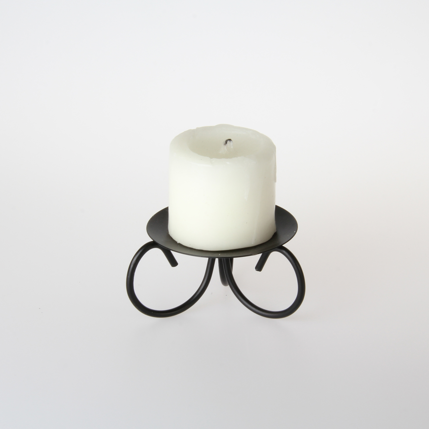 Black wrought iron candle stick  TVL10